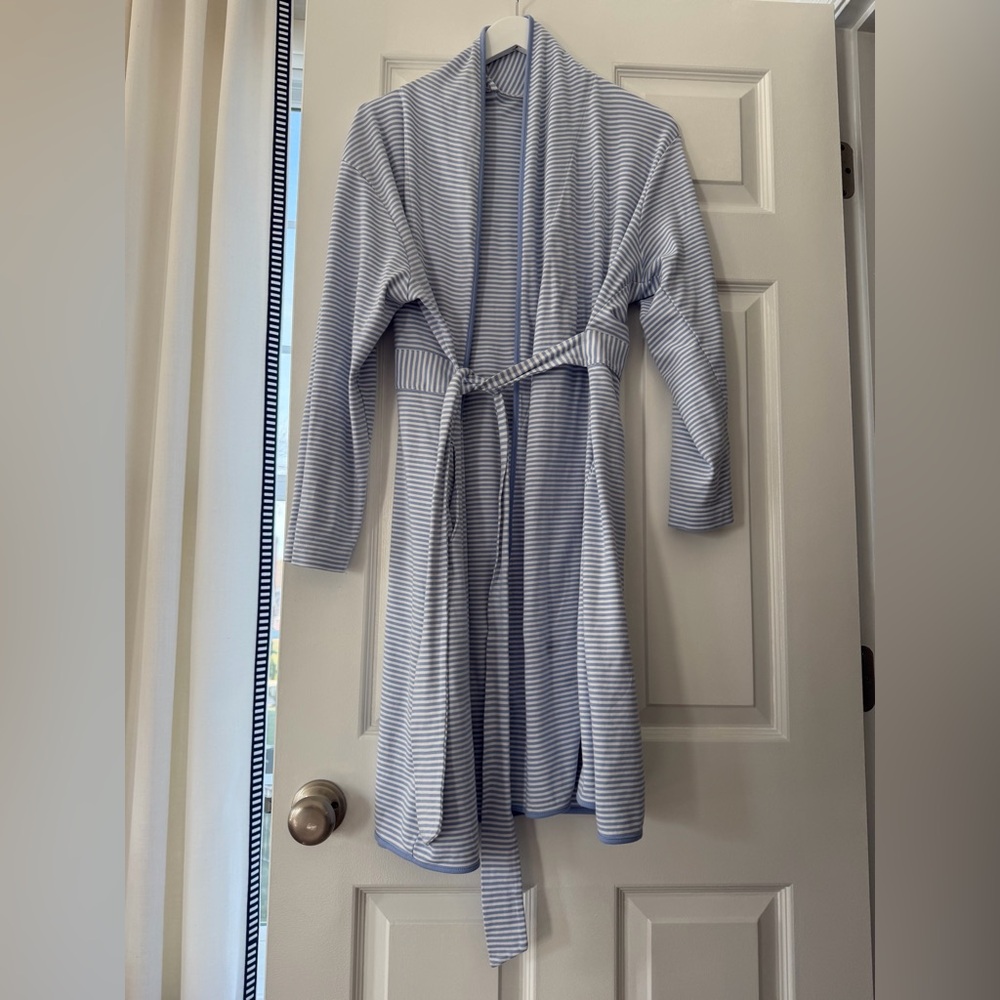 Striped Blue Women's Robe